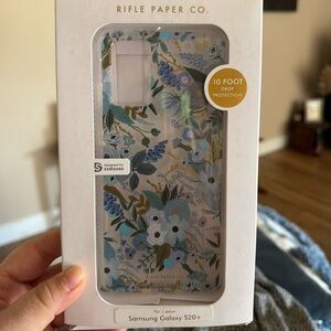 Rifle Paper Co. Botanical Phone Case - Blue and Gold for Samsung Galaxy S20+